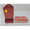 Image 5 : Red Matchbox holder, fair condition - comes with empty 'Eddy' Matches