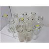 Image 2 : 11 assorted glass milk bottles all shapes & sizes
