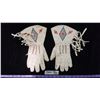 Image 1 : Beaded Leather Gloves (Women's - No Size)