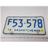 Image 1 : 1976 saskatchewan license plate