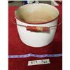 Image 9 : Enamel Pot With Wood Handle  & Vintage Crate