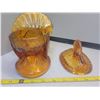 Image 2 : Depression glass rare turkey on nest no chips or cracks