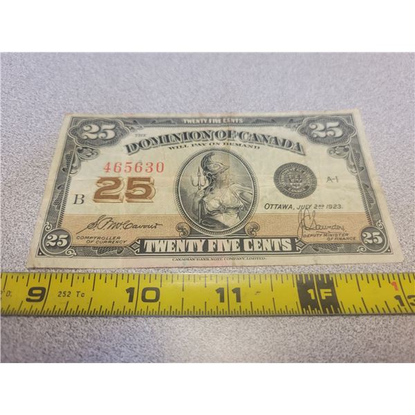 1923 Shinplaster McCavoue-Sanders signature