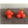 Image 1 : Retro orange candle holders