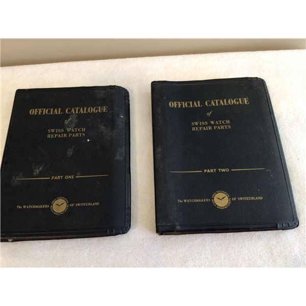 1948 - 1949 Official Catalogue of Swiss Watch Pepair Parts - part 1 and part 2, printed in Switzerla