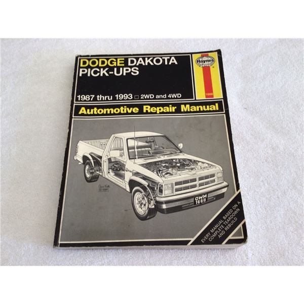 1987 - 1993 Dodge Dakota repair manual
