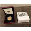 Image 3 : 2011 $3 square sterling silver, gold plated coin, Orca Whale