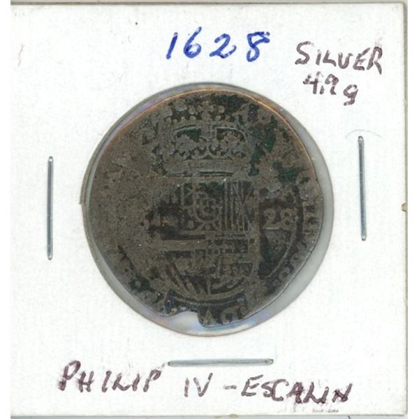 1628 Silver Spanish Netherlands Artois Escalin