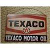 Image 1 : Texaco Motor Oil tin sign