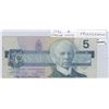 Image 1 : 1986 Canadian Five Dollar Bank Note - RADAR Note - FPU0054500 - Scarce