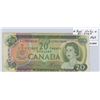 Image 1 : 1969 Canadian Twenty Dollar Bank Note - Replacement Note - *EZ9410024 - Scarce