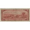 Image 2 : 1954 Canadian Two Dollar Bank Note Devil's Face Prefix # D/B 1928810 Scarce