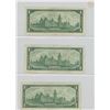 Image 2 : Sheet of 3 Canadian Bank Notes - 1967 One Dollar Note x 3