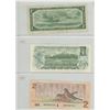 Image 2 : Sheet of 3 Canadian Bank Notes - 1954 One Dollar Note, 1973 Gem Uncirculated One Dollar Note, 1986 G