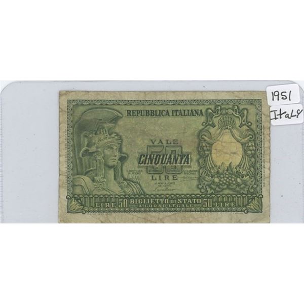 1951 Republic of Italy - 50 Lire