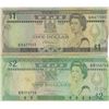 Image 1 : Fiji - One Dollar and Two Dollar Bank Notes
