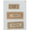 Image 2 : 1943 Sheet of 3 - The Japanese Government WWII Military Currency/Pacific Theater - 10 Centavos, 5 Pe