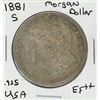 Image 1 : 1881S USA Morgan Dollar .925 Sterling Silver