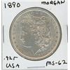 Image 1 : 1890 USA Morgan Dollar .925 Sterling Silver MS-62