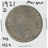 Image 1 : 1921D USA Morgan Dollar .925 Sterling Silver