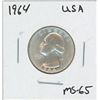 Image 1 : 1964 USA Twenty-Five Cent Piece MS-65