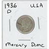 Image 1 : 1936D USA Mercury Dime
