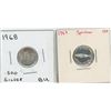 Image 1 : 1967 Canadian Specimen Ten Cent Piece/1968 .500 Silver Ten Cent Piece