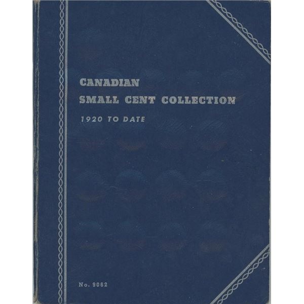 1920-Date Canadian One Cent Blue Whitman Folder with Coins