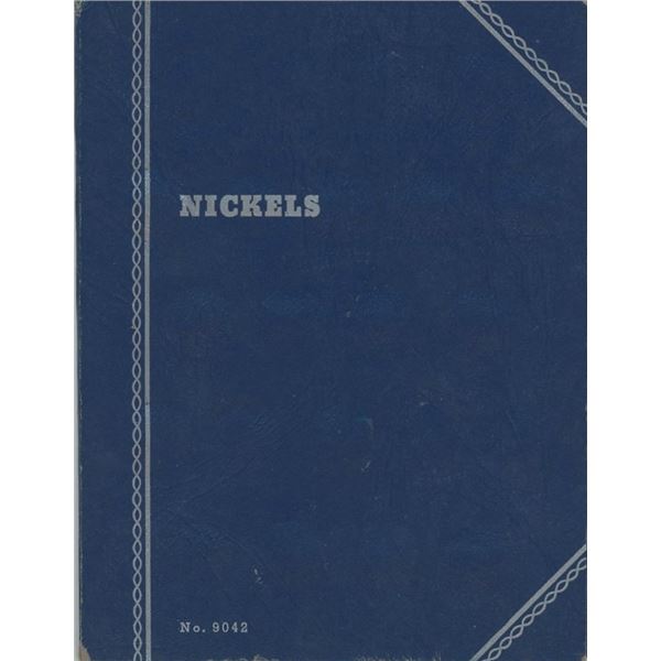 Blue Whitman Folder With Buffalo Head Nickels And Barber Head Nickels