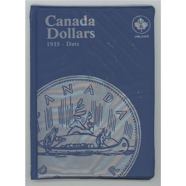 Uni Safe Folder With Canadian Five Cent, Twenty Five Cent And loon Coins
