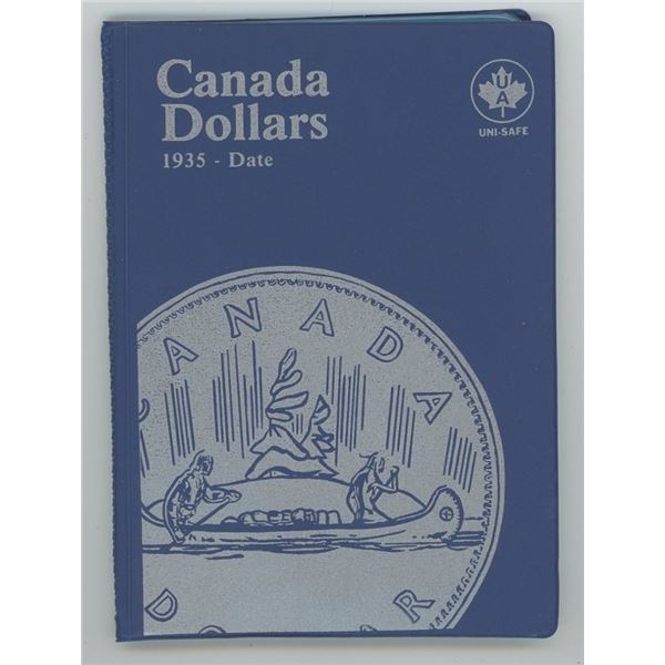 Uni Safe Blue Folder With Canadian Nickel Dollars