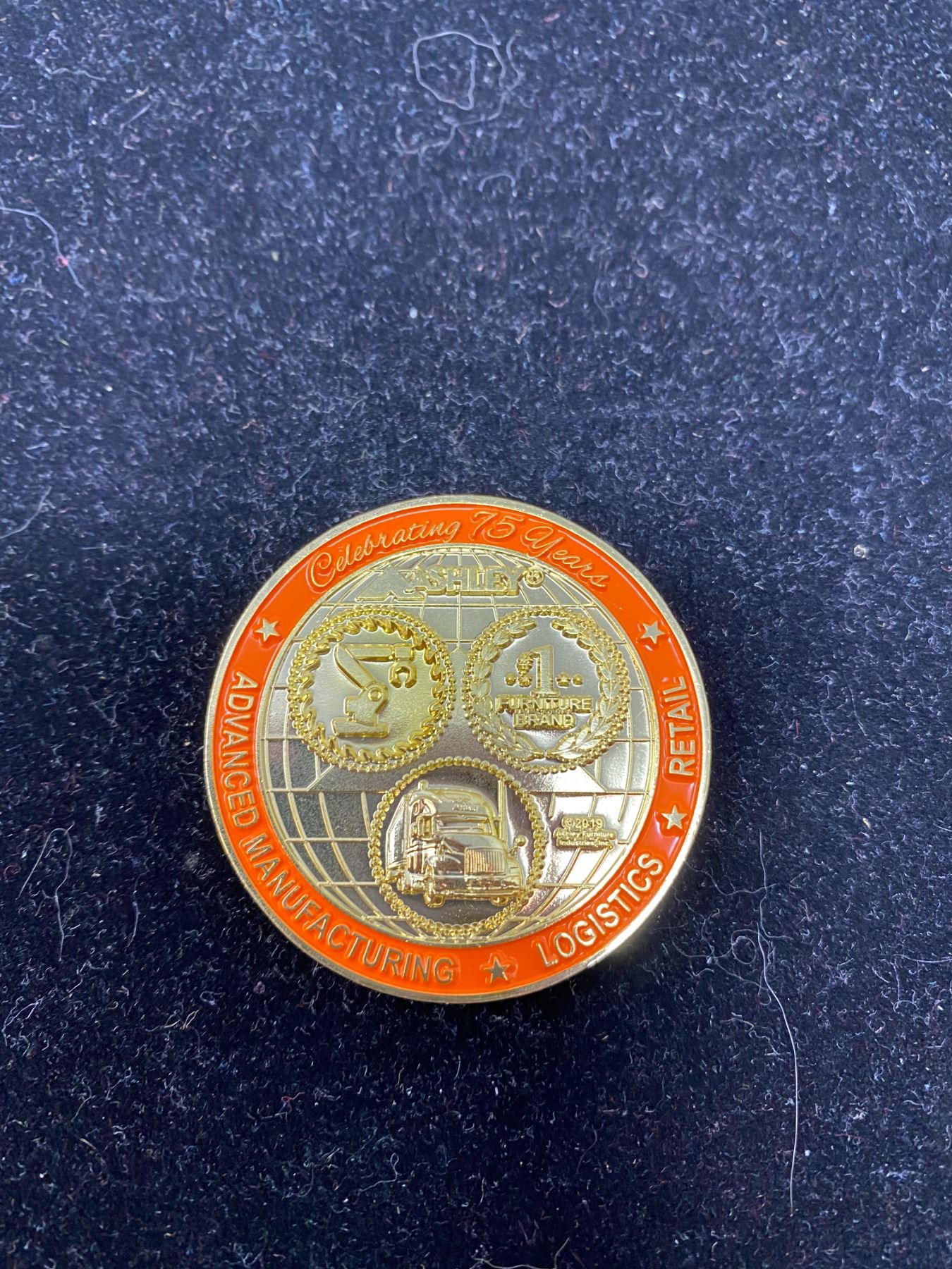 Ashley Furniture 75th Year Anniversary Challenge Coin Schmalz Auctions