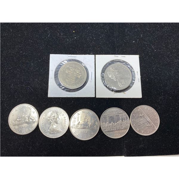 6 CDN Nickel Dollars + 1 Token
