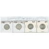 Image 1 : 1957-1958-1959-1960 Queen Elizabeth II Canadian Silver 25 cent pieces (4)