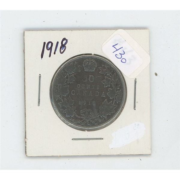 1 Canadian Silver 50 Cent Piece