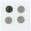 Image 2 : 4 Canadian Silver 10 Cent Pieces