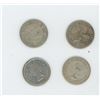 Image 2 : 4 Canadian Silver 25 cent pieces