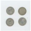 Image 2 : 4 Canadian Silver 25 cent pieces