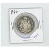 Image 1 : 1966 Queen Elizabeth II  Canadian Silver 50 Cent Piece