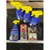 Image 1 : 4 new bottles of Michelin tire shine plus NIB tire pressure gauge & blind spot mirror
