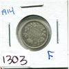 Image 1 : 1914 small 5 cents silver