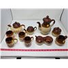 Image 1 : 3 tea pots, cups, cream & suagrs