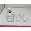 Image 1 : Rampart whiskey decanter & 4 glasses