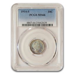1914-S Barber Dime MS-66 PCGS