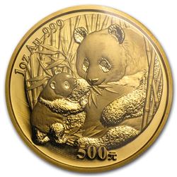 2005 China 1 oz Gold Panda BU (Sealed)