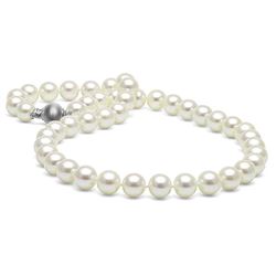 White Elite Collection Pearl Necklace, 9.0-9.5mm
