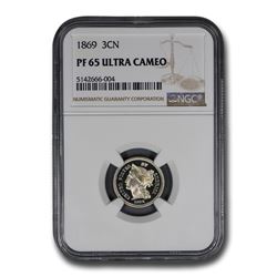 1869 Three Cent Nickel PF-65 UCAM NGC