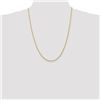 Image 2 : 14k Gold 2.00 mm Semi-solid Chain Necklace - 24 in.
