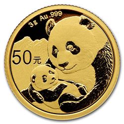 2019 China 3 gram Gold Panda BU (Sealed)