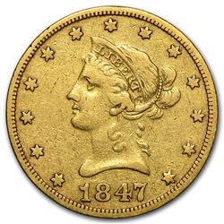 1847-O $10 Liberty Gold Eagle VF